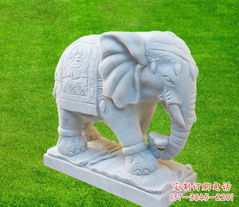 嘉兴雕刻精美大象石雕
