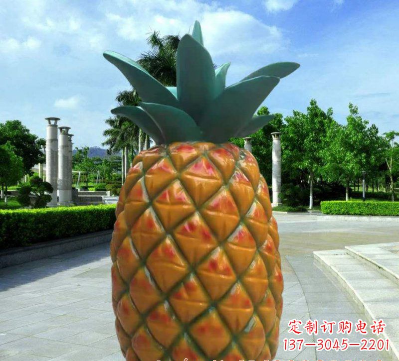 嘉兴玻璃钢菠萝灯
