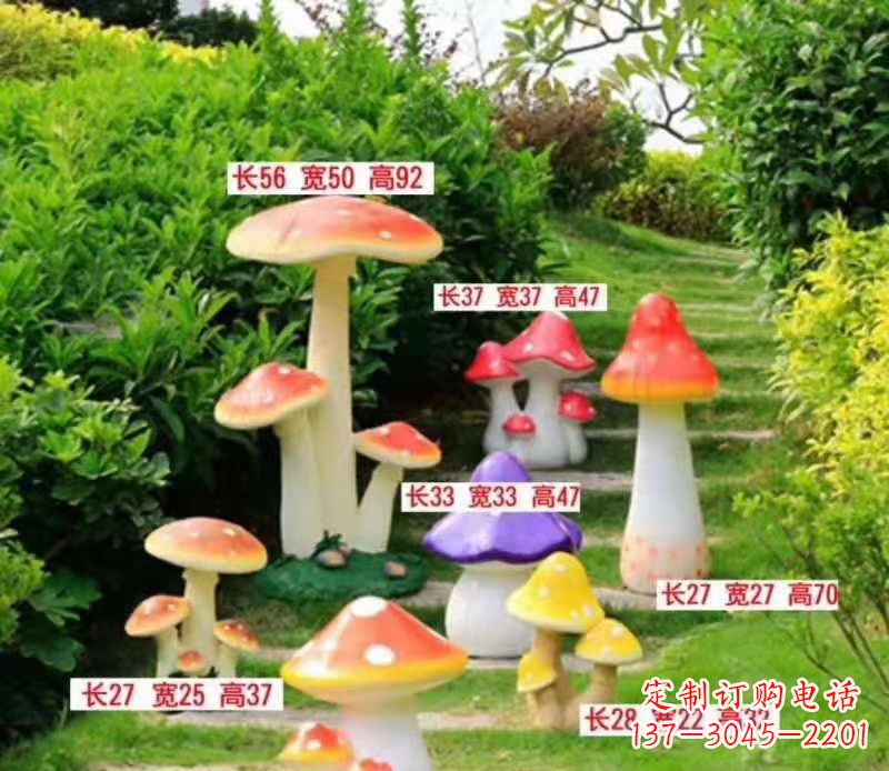 嘉兴玻璃钢蘑菇雕塑——描绘美丽景色