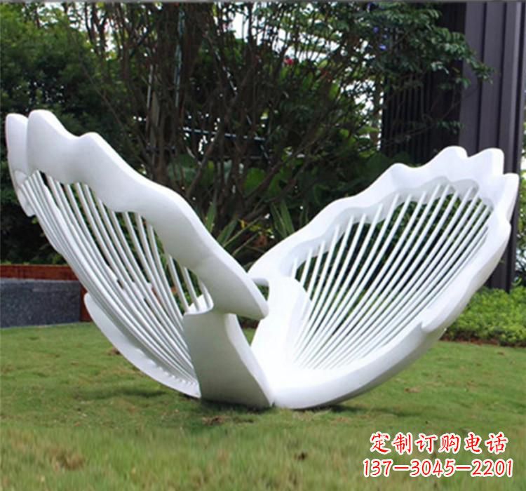 嘉兴不锈钢贝壳雕塑艺术精品