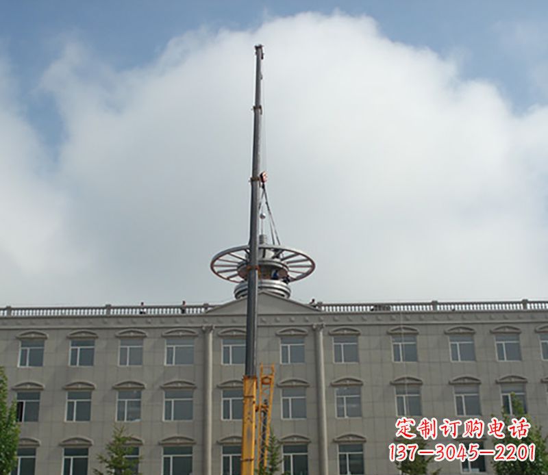 嘉兴不锈钢避雷针雕塑——安全保护灵感之源