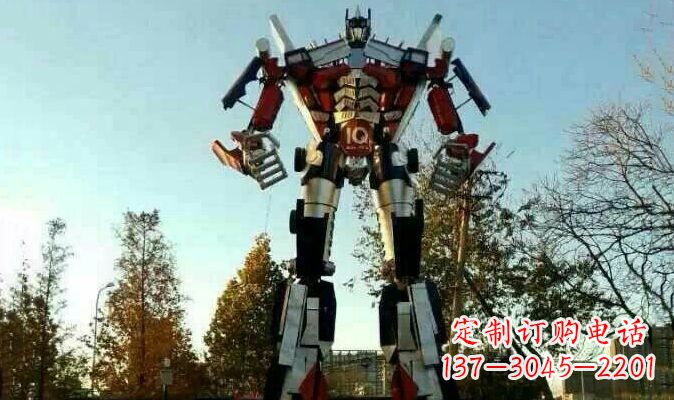 嘉兴不锈钢变形金刚卡通雕塑