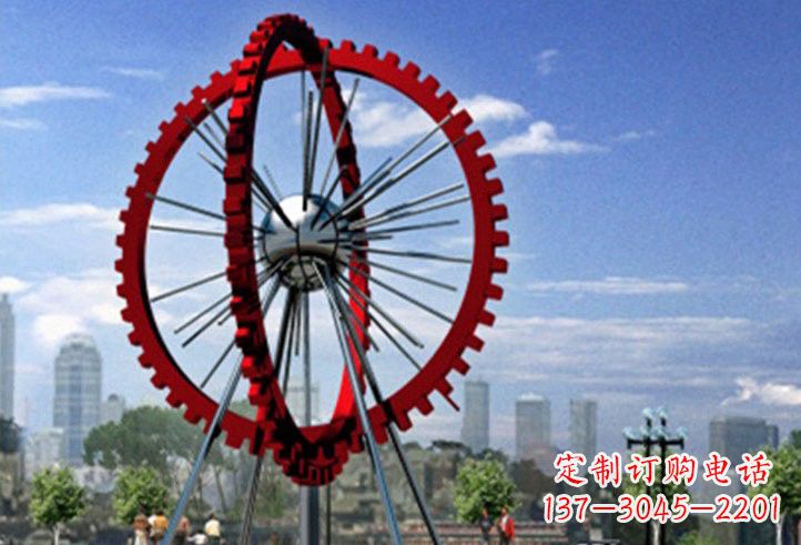 嘉兴不锈钢摩天轮雕塑美丽的景观
