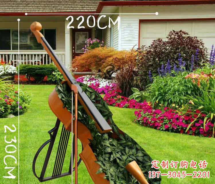 嘉兴不锈钢抽象大提琴雕塑1