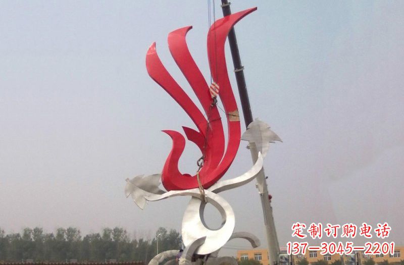 嘉兴不锈钢凤凰雕塑安装介绍