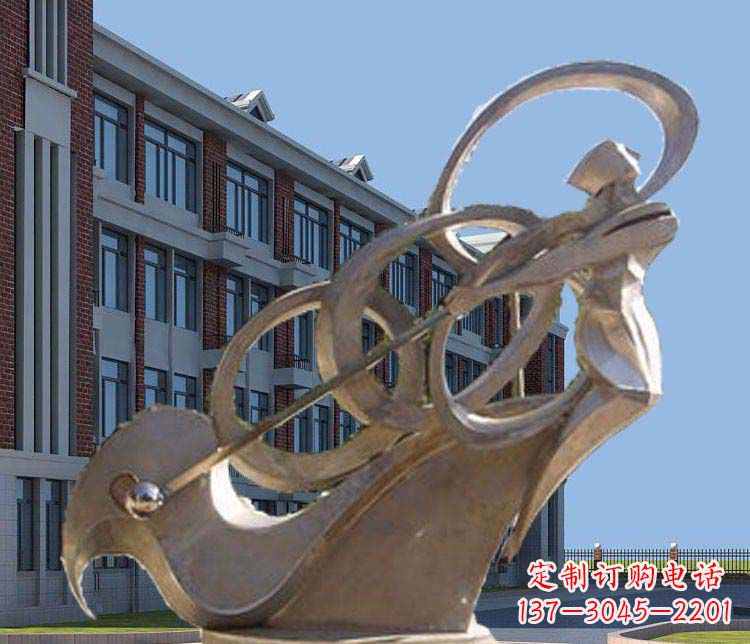 嘉兴不锈钢制作的高尔夫球人物雕塑