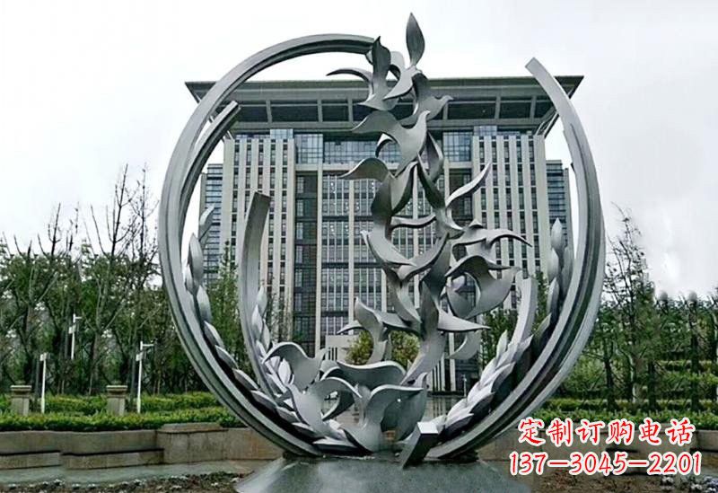 嘉兴不锈钢和平鸽雕塑