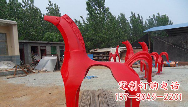 嘉兴不锈钢马雕塑精致而经久