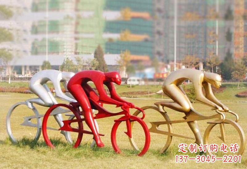 嘉兴不锈钢自行车雕塑