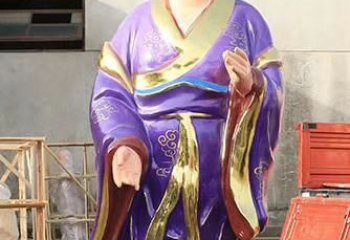 嘉兴玻璃钢宗教庙宇彩绘八仙神像