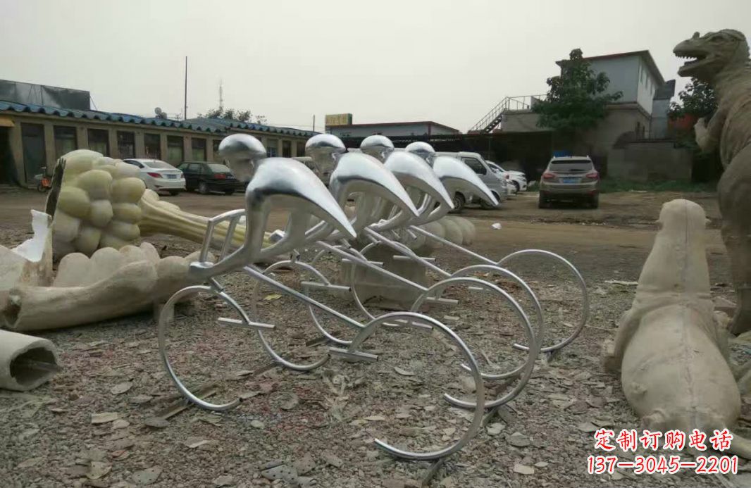 嘉兴不锈钢自行车雕塑