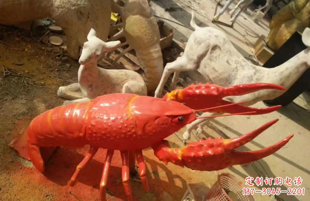 嘉兴不锈钢大龙虾雕塑象征着力量与美丽
