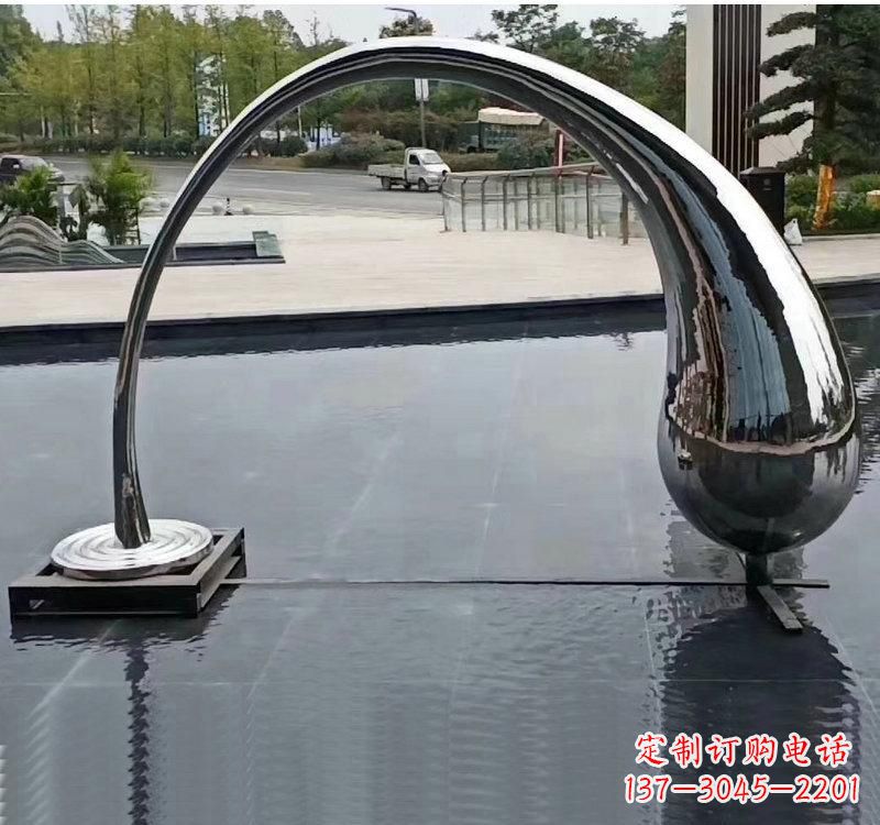 嘉兴不锈钢大型水滴雕塑让艺术融入生活