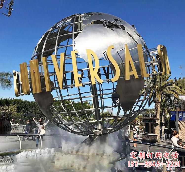 嘉兴不锈钢地球仪雕塑——精致的地球礼物