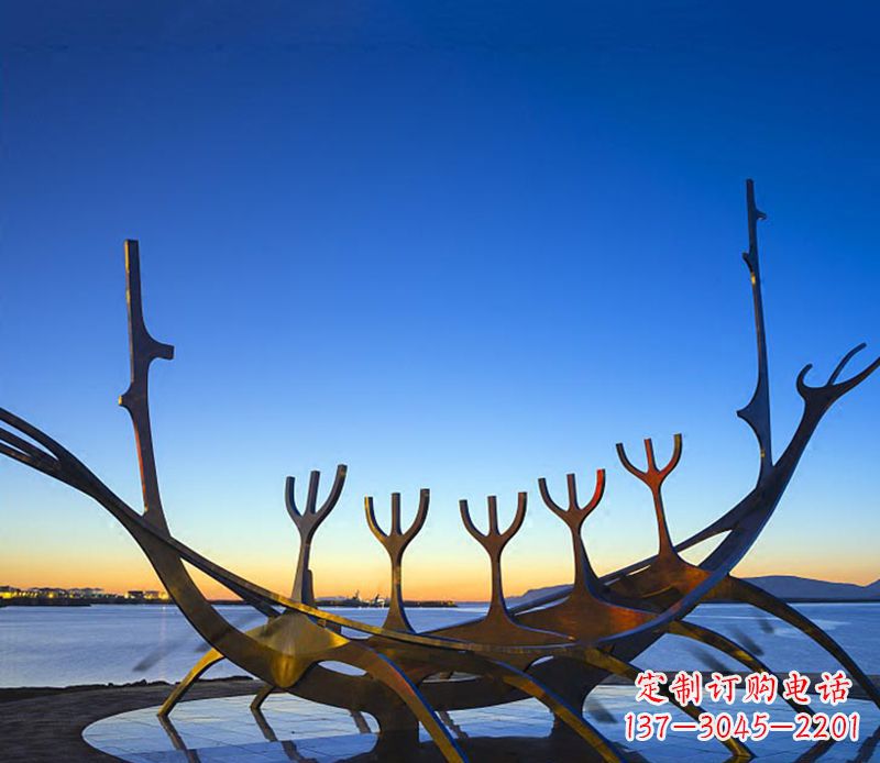 嘉兴帆船雕塑精致的海洋艺术品