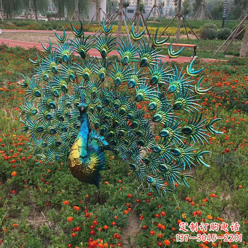嘉兴不锈钢仿真孔雀雕塑传承精美绝伦