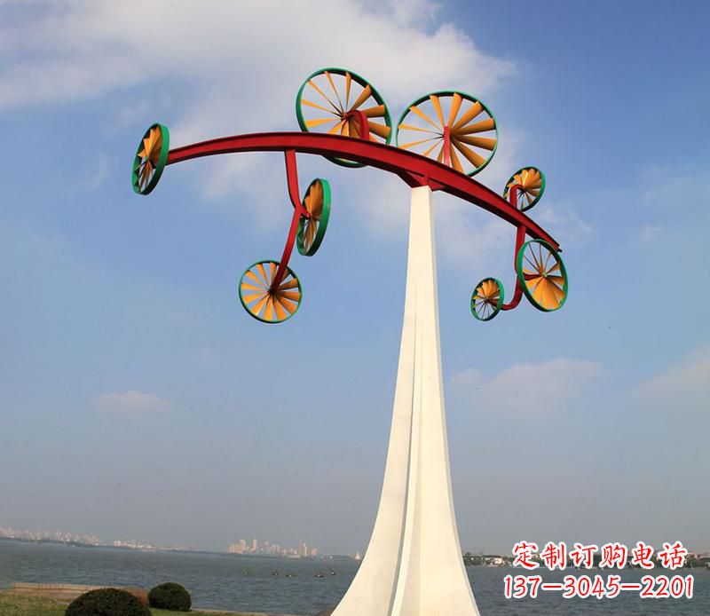 嘉兴不锈钢风车雕塑艺术美学的完美结合