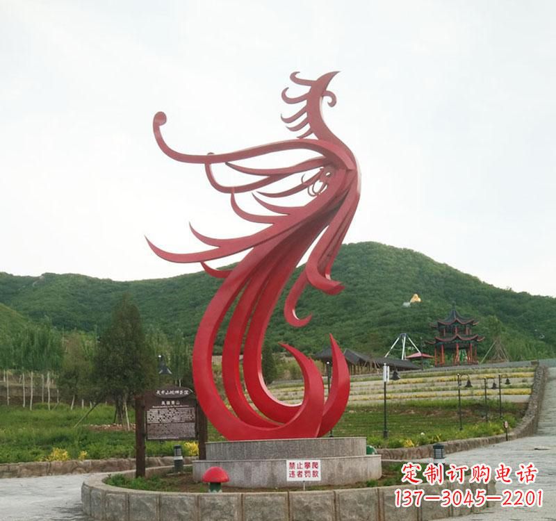 嘉兴不锈钢凤凰抽象雕塑2