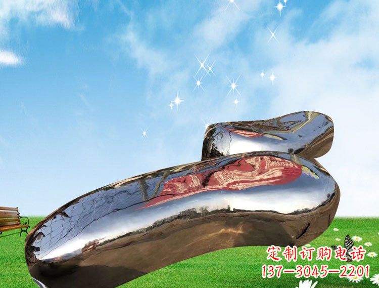 嘉兴精美的不锈钢鹅卵石雕塑