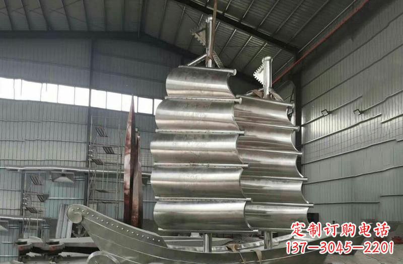 嘉兴不锈钢帆船雕塑海洋的象征