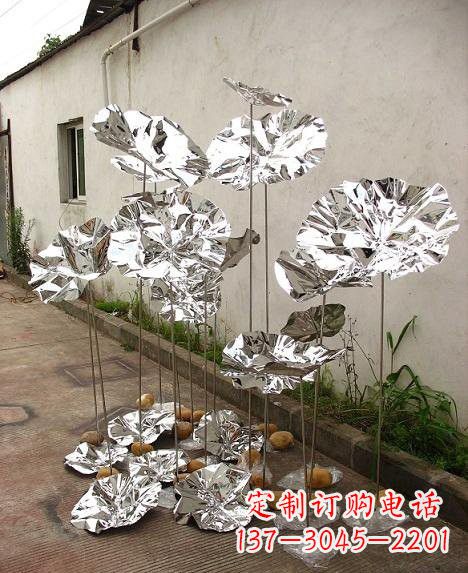 嘉兴不锈钢荷叶雕塑——精美绝伦
