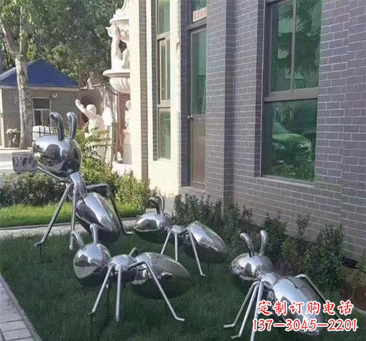 嘉兴不锈钢蚂蚁雕塑—精致细腻的艺术品