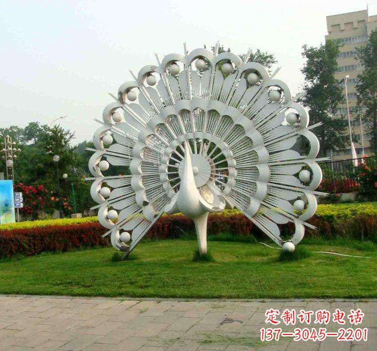 嘉兴不锈钢孔雀雕塑艺术与美的完美结合