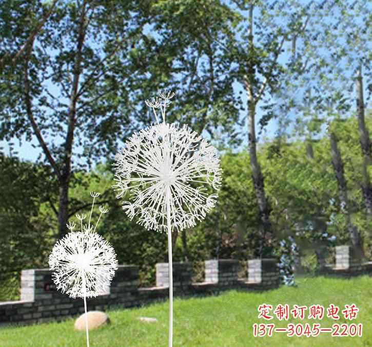 嘉兴不锈钢广场上的蒲公英雕塑