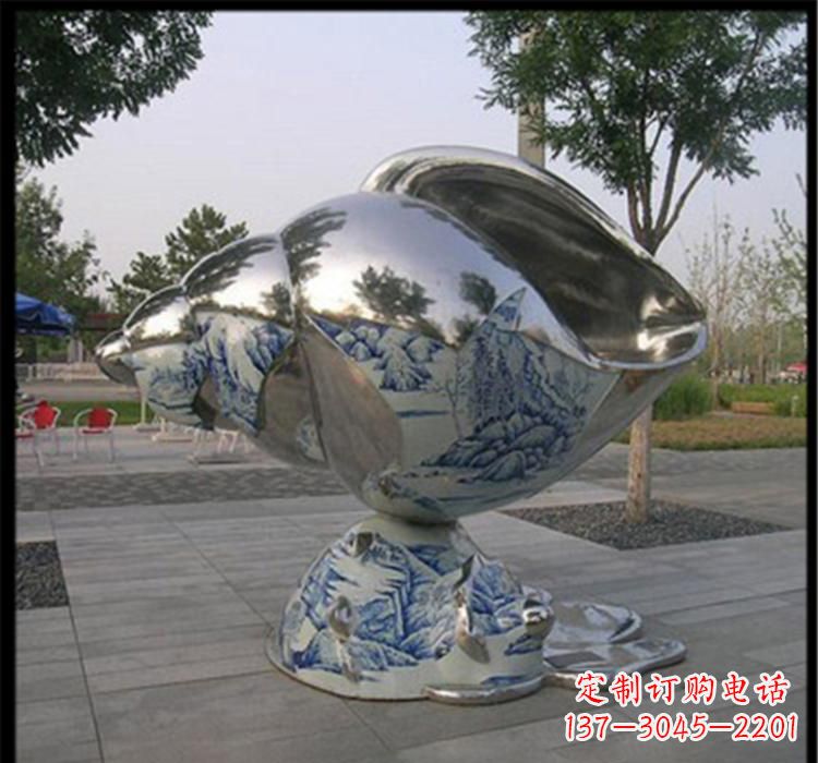 嘉兴不锈钢海螺景观雕塑精美的海景景观