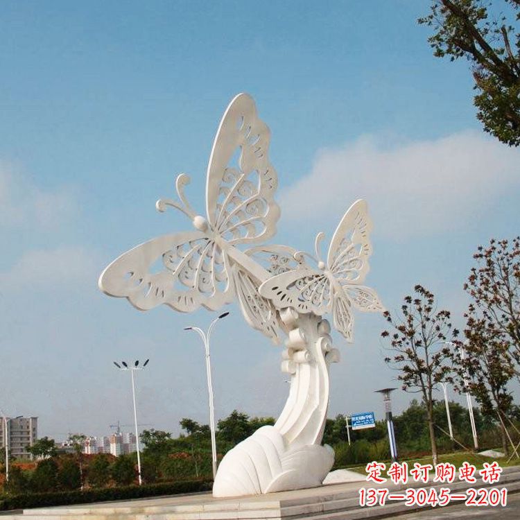 嘉兴不锈钢蝴蝶雕塑——美丽传递自然之美