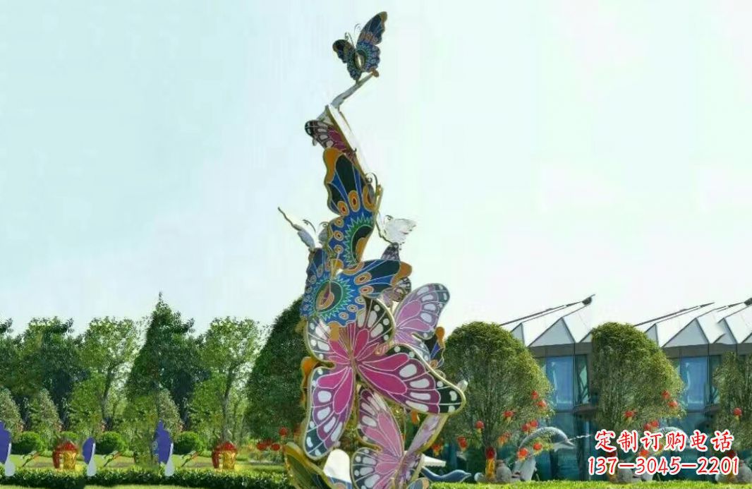 嘉兴不锈钢蝴蝶美丽的雕塑之美