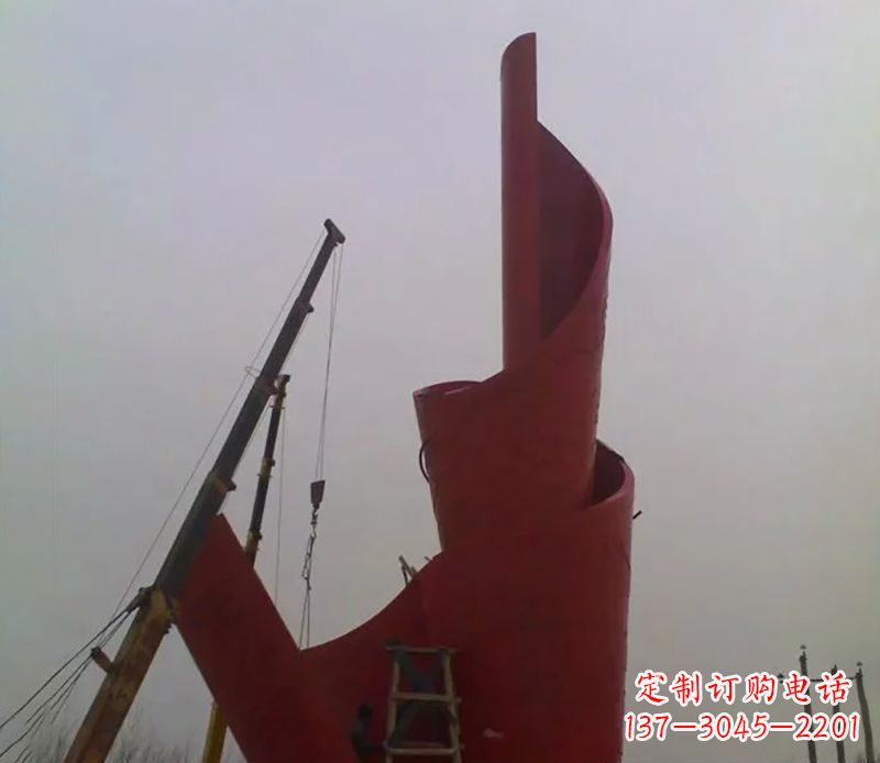 嘉兴不锈钢火炬雕塑点燃社会进步的火炬