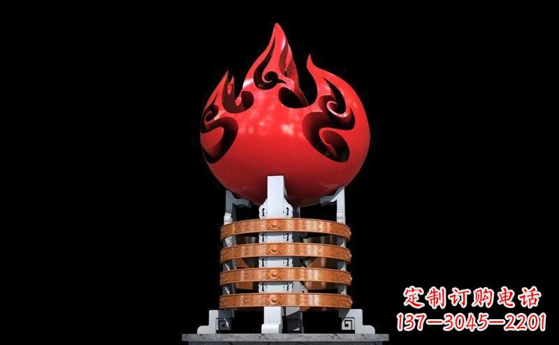 嘉兴不锈钢火炬雕塑传承奋进精神
