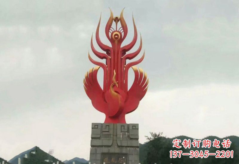 嘉兴凤凰雕塑美丽传奇的象征