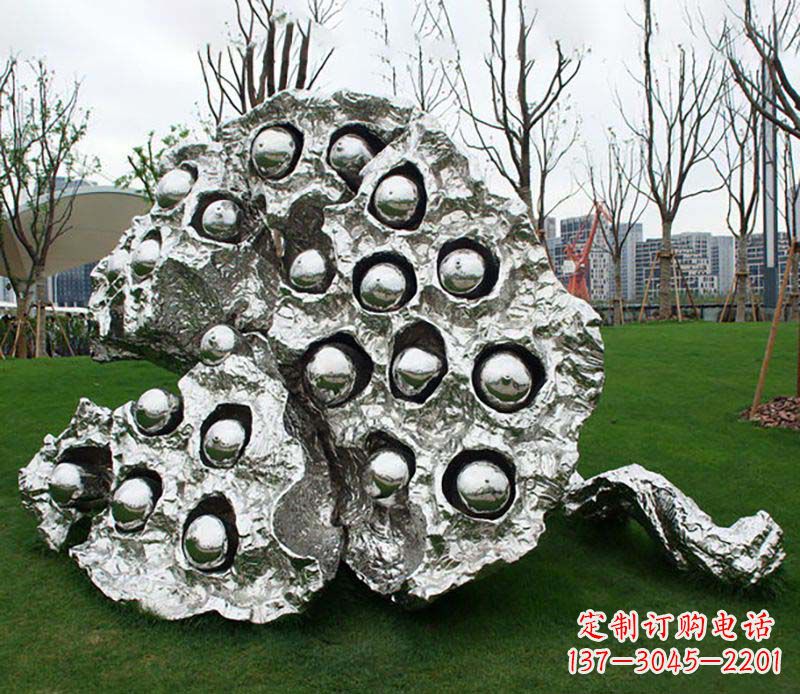 嘉兴不锈钢莲蓬雕塑——精美极致的艺术品