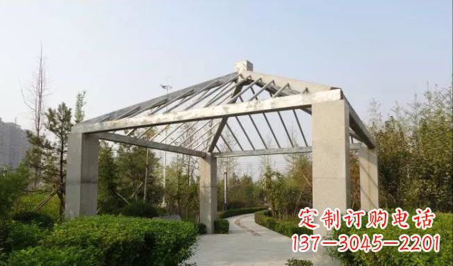 嘉兴不锈钢凉亭雕塑点缀公园景观