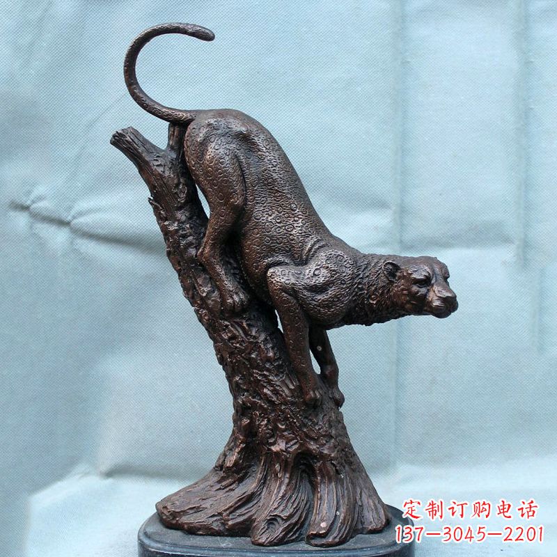 嘉兴不锈钢猎豹雕塑经典之美