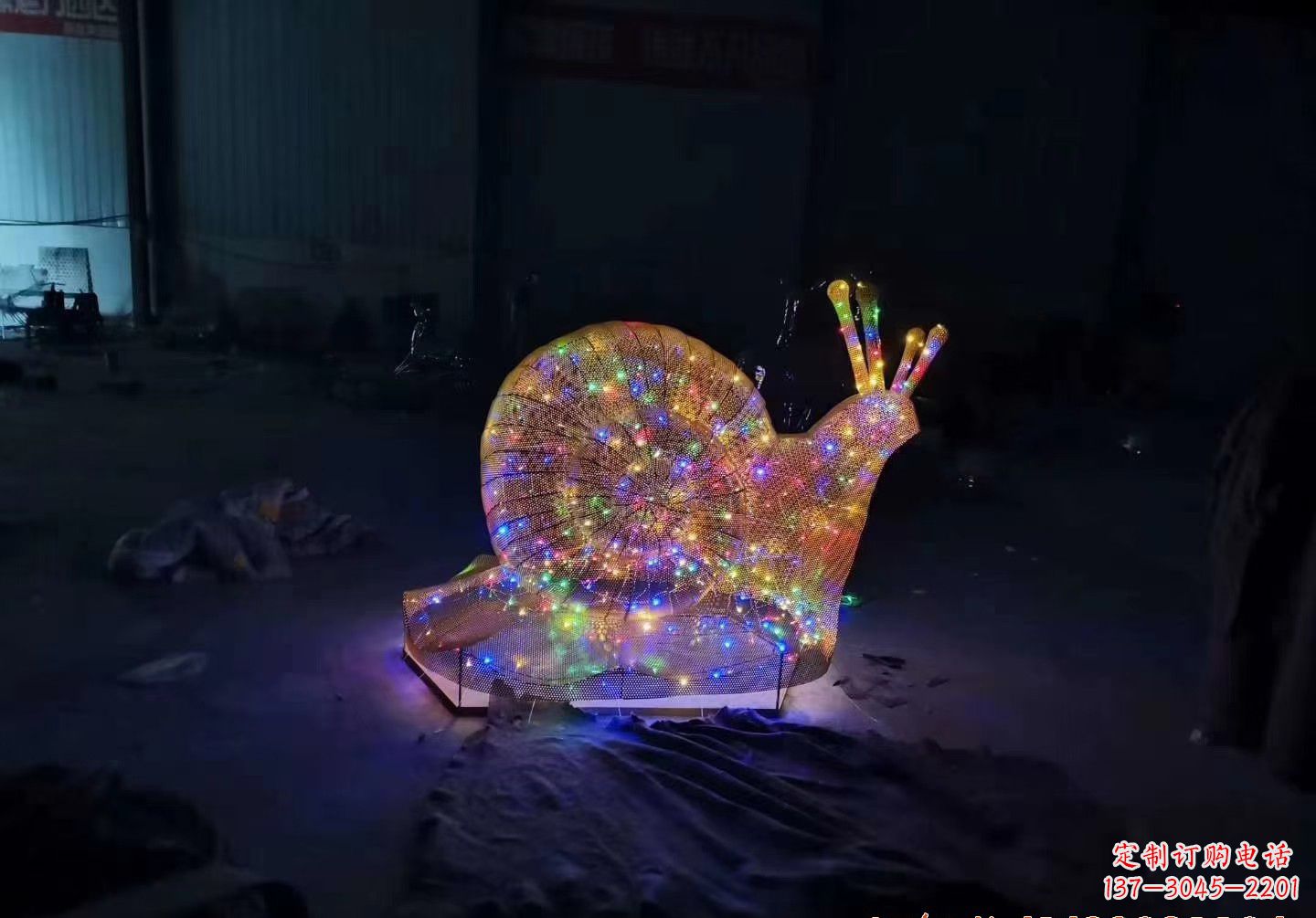 嘉兴不锈钢镂空蜗牛雕塑精致美观的艺术品