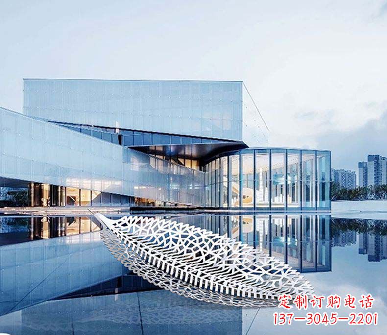 嘉兴不锈钢树叶雕塑——精美绝伦