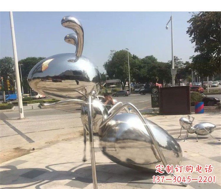 嘉兴不锈钢蚂蚁雕塑艺术与自然的完美结合