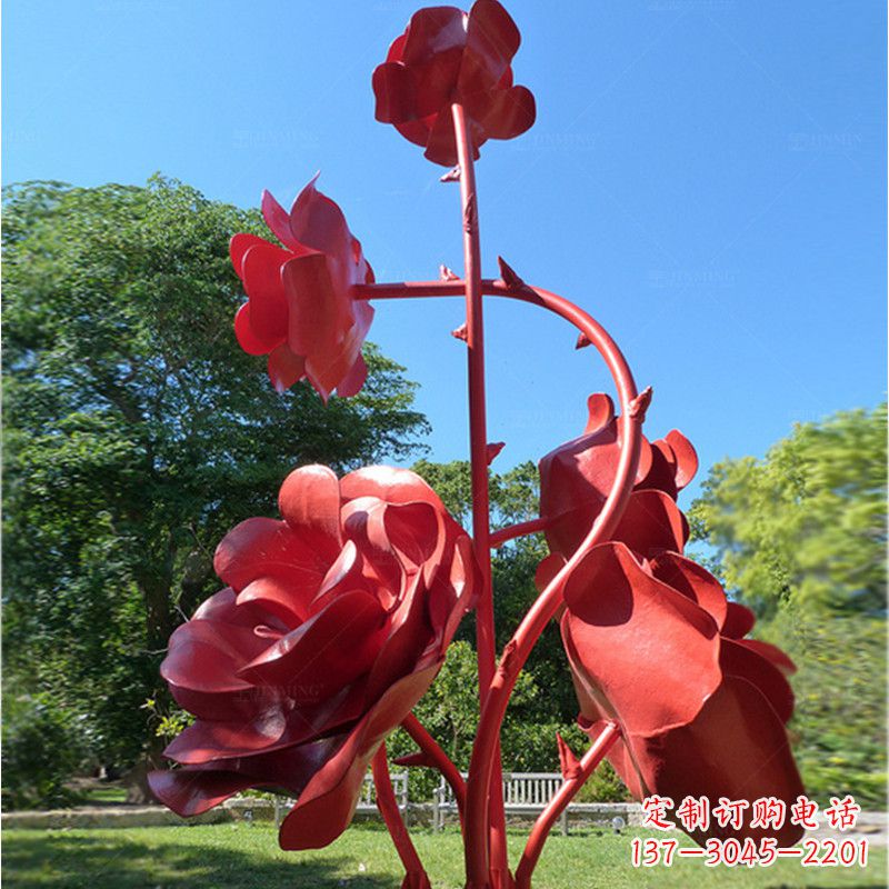 嘉兴玫瑰雕塑艺术的精美表达