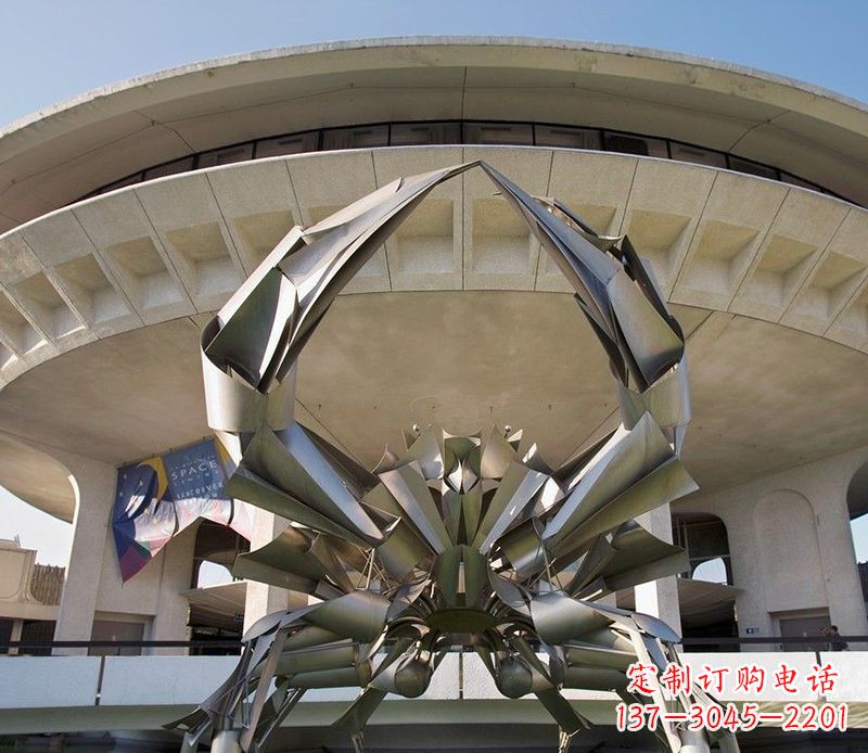 嘉兴不锈钢螃蟹雕塑美观耐候的户外装饰