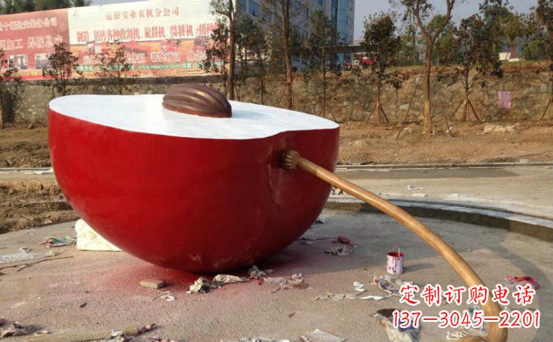 嘉兴不锈钢苹果雕塑艺术与实用的结合