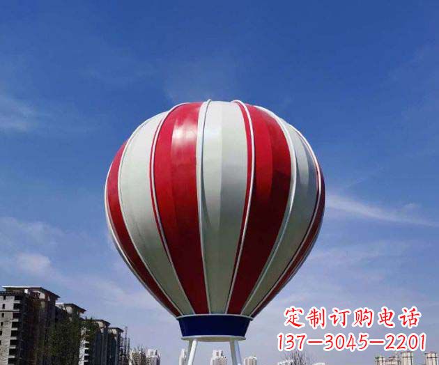 嘉兴不锈钢热气球雕塑给景观增添精彩