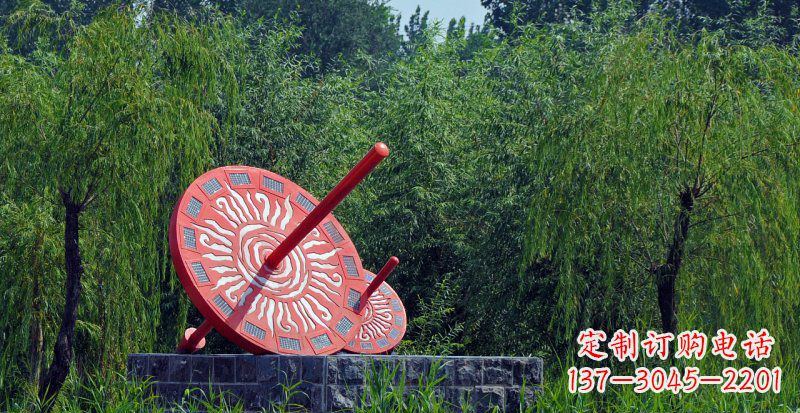 嘉兴不锈钢日晷校园雕塑点亮校园时光