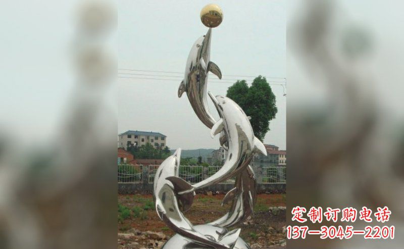 嘉兴不锈钢海豚雕塑的美丽