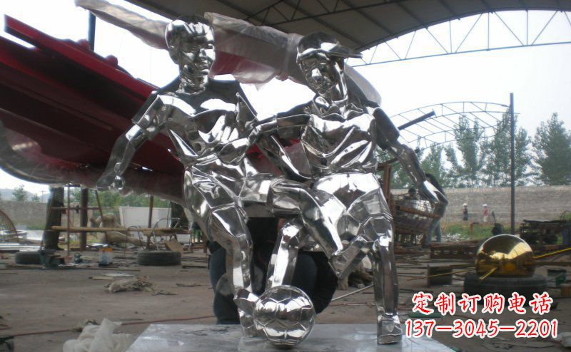 嘉兴不锈钢足球雕塑