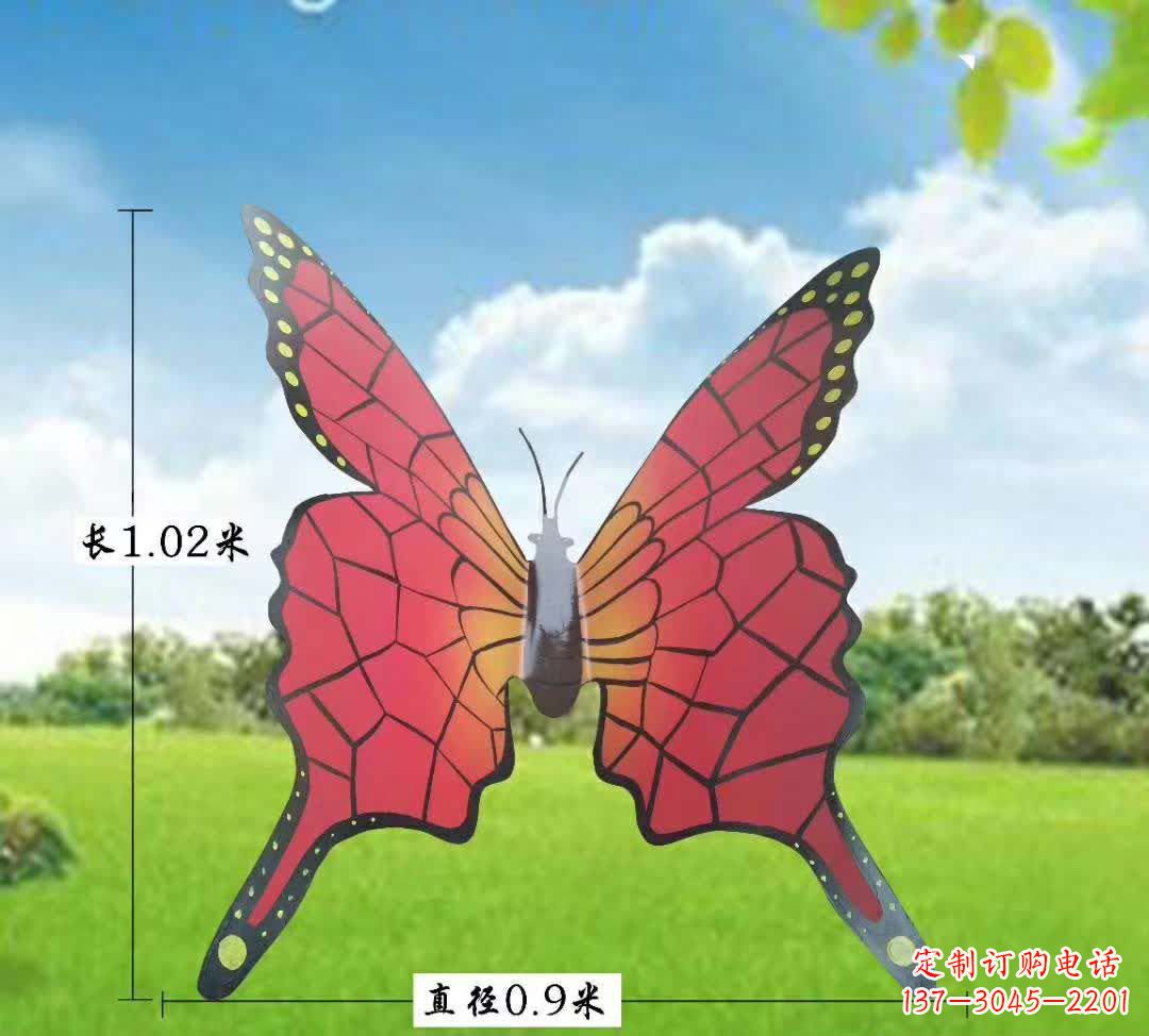 嘉兴不锈钢铁艺蝴蝶雕塑
