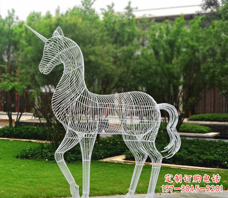 嘉兴不锈钢马雕精美艺术品