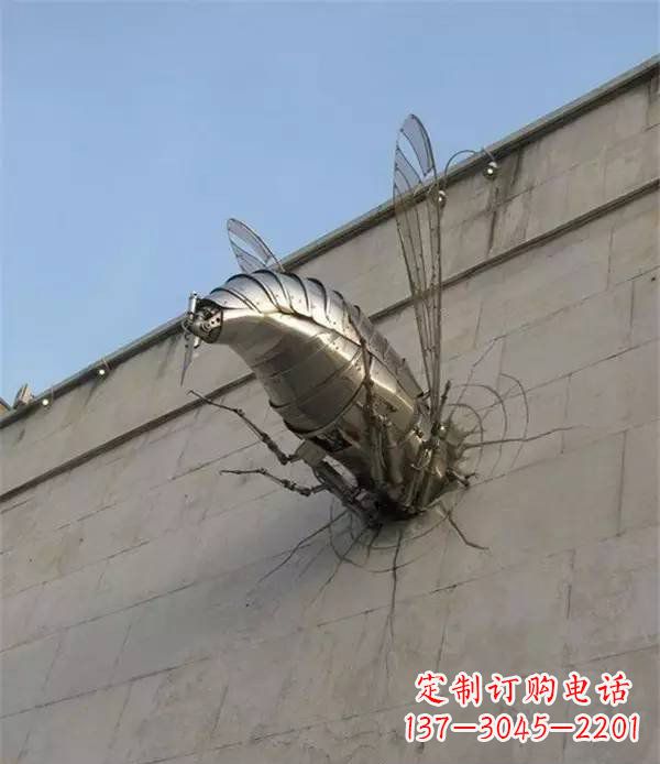 嘉兴美丽的不锈钢无头动物雕塑